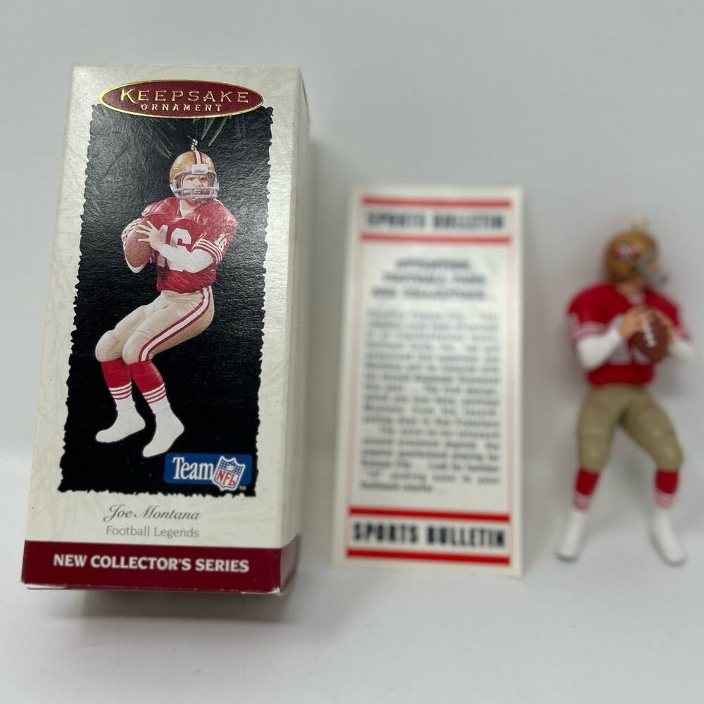 Keepsake Ornament Team NFL New Collector's Series Joe Montana Football Legends